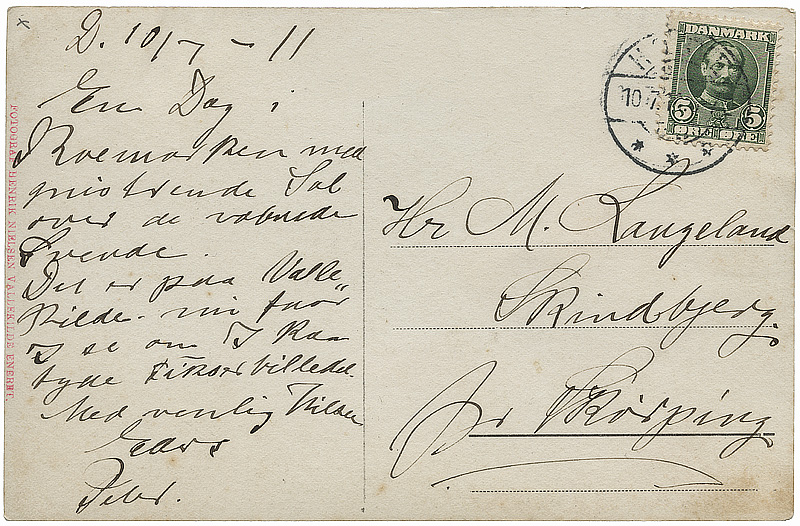 Kort fra Peter til Marinus. Kort fra Peter til Marinus.